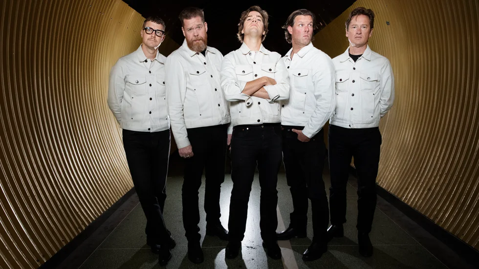 The Hives-medlemmarna samlade i Stockholm. Arkivbild.