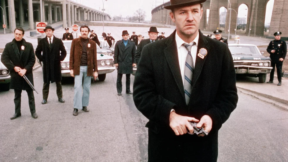 SVT visar "French connection – lagens våldsamma män" från 1971 efter regissören William Friedkins bortgång. Pressbild.