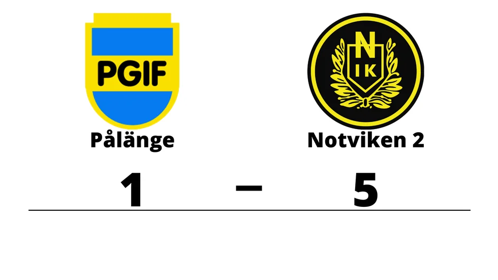 Pålänge GIF förlorade mot Notvikens IK 2