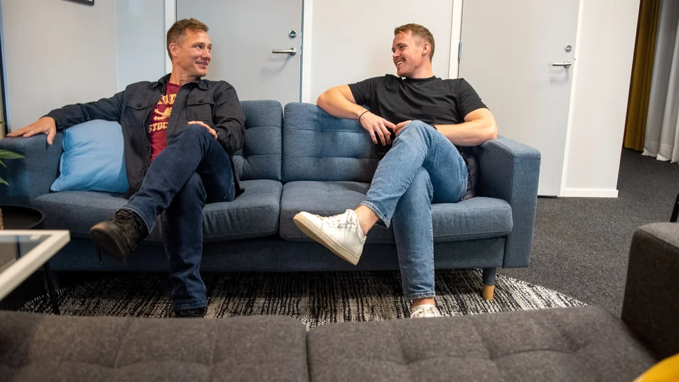 Andreas Ramlöv och Jesper Melvinger från Totalmedia är idégivare till den nya näringslivsdagen med tillhörande gala. 