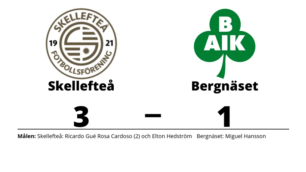 Skellefteå FF vann mot Bergnäsets AIK