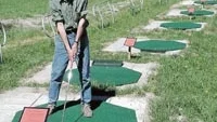 Loftahammarsborna har beviljats bidrag till förarbetet med den nya golfbanan.  Leif Nilsson hoppas att banan, när den står klar, ska kunna bidra till att få fart på Loftahammar. Foto: INGEMAR PETERSSON