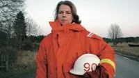 Sara Stenbeck i Loftahammar är kommunens enda brandman och för övrigt en av få i hela landet. Foto: INGEMAR PETERSSON