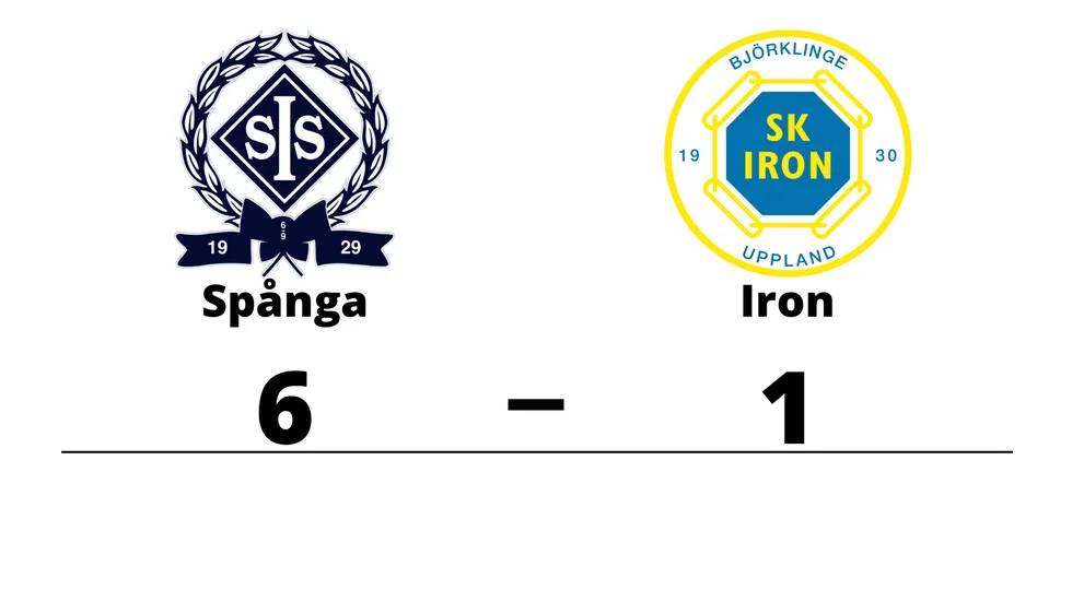 Spånga IS IK vann mot SK Iron Hockey
