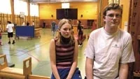 Foto:  HANS BRANDIN
Eleverna Cindy Brüggemann och Mikael Roos är mycket upprörda över den inställda skolresan.