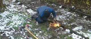 Gotlänningar hämtade järnvägsräls i Kävlinge