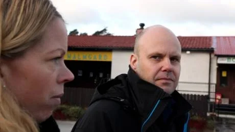 Brottsplatsen. Kriminalinspektörerna Rebecka Karlström och Lars Westergren.ARKIVBILD: HENRIK RADHE