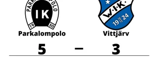 Parkalompolo segrade mot Vittjärv på hemmaplan