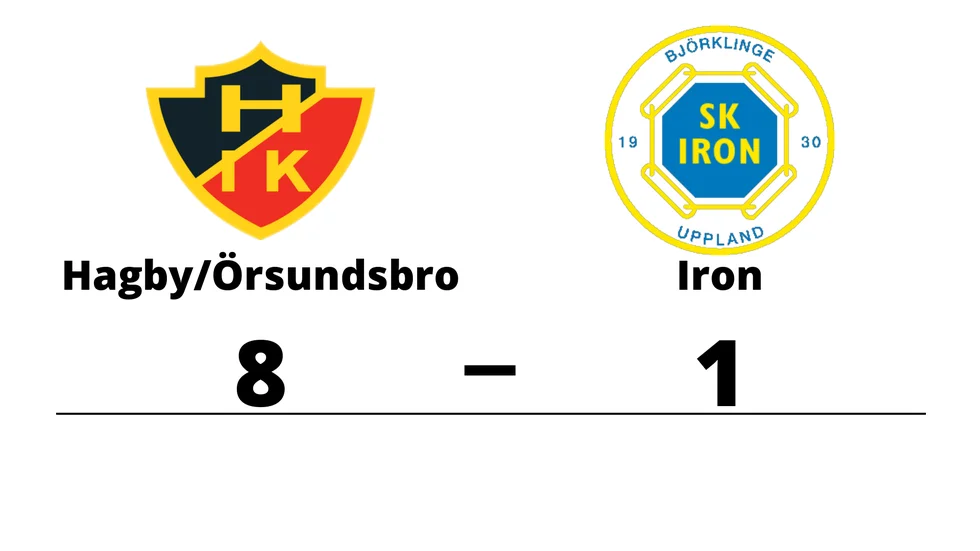 Hagby IK/Örsundsbro IF vann mot SK Iron