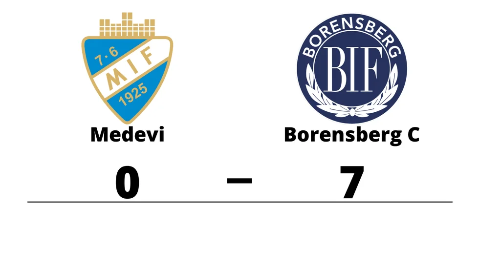 Medevi IF förlorade mot Borensbergs IF FK C