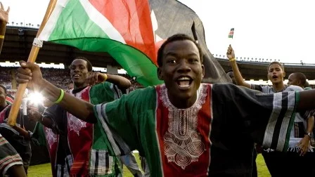 Lag från hela världen deltar i Gothia Cup. Här ett kenyanskt lag från förra årets invigning.