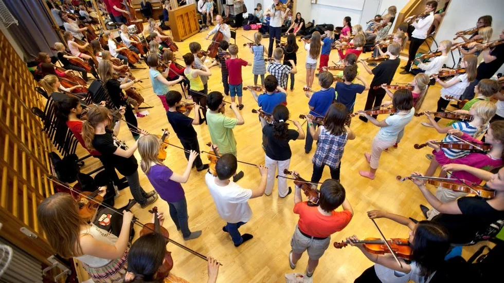 Ensemblespel i Uppsala musikskola.