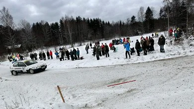 Rally Uppsala byter snö mot grus.