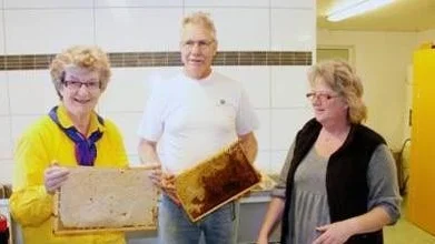 Murarbiets delägare Monica Sandström, Björn Aronsson och Maria Eriksson.
