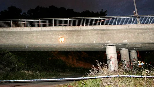 Platsen var på tisdagskvällen avspärrad