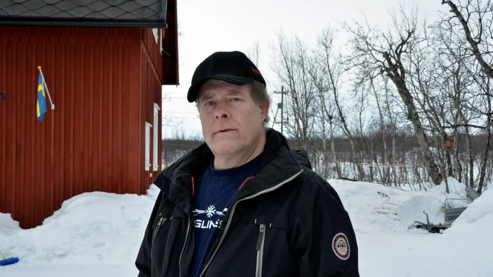 Lennart Forsberg har besväratas av damningen från malmen under förra gruveran.