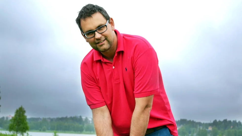 Adam Wozniak på Luleå golfklubb tycker moligt väder är utmärkt golfväder.