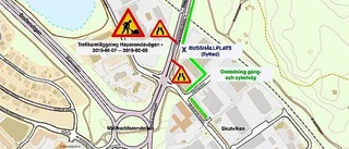 Så leds trafiken om i Luleå