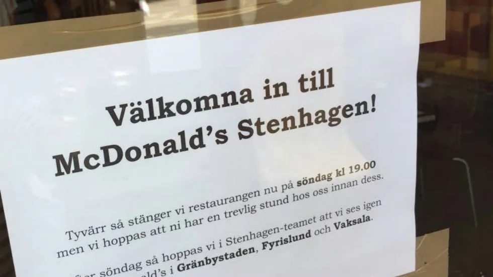 Restaurangen i Stenhagen stänger nu på söndag.