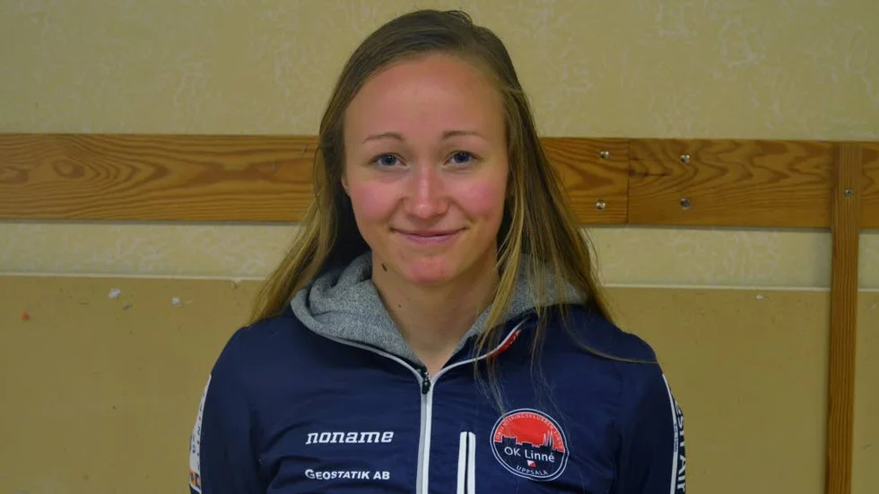 Johanna Öberg sprang sistasträckan för OK Linnés förstalag.