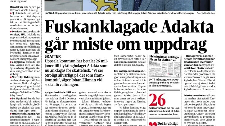 UNT tisdag 3 april 2018