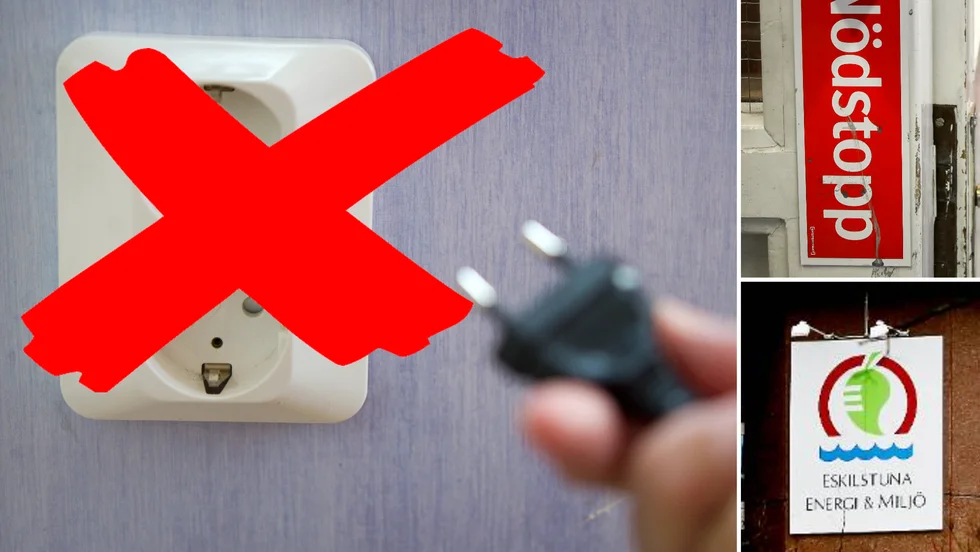 En feltryckning orsakade strömavbrott för 151 kunder i Eskilstuna på onsdagsmorgonen.
