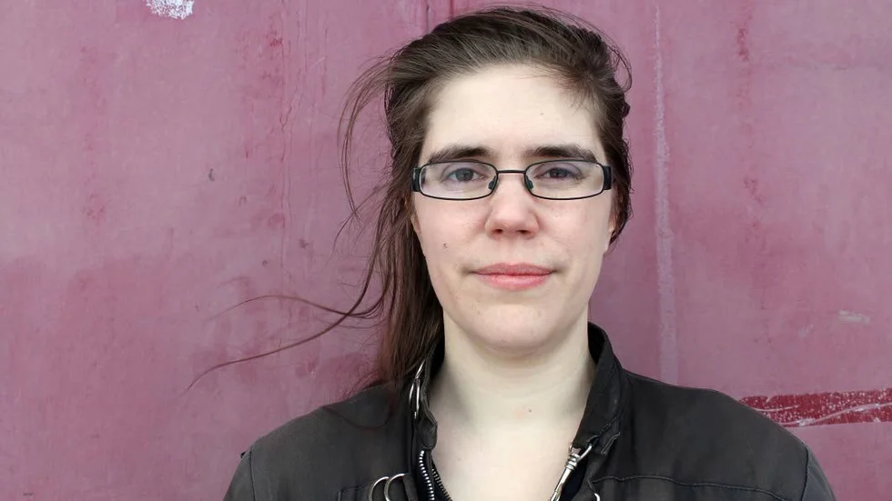 Leia Nordin, ordförande för Feministiskt initiativ i Uppsala.