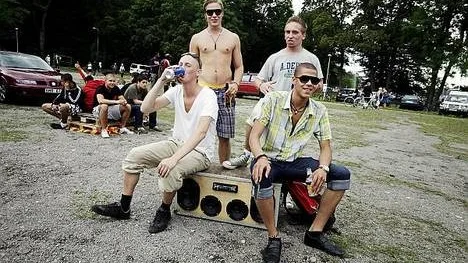 Reggaefestivalen 2009 : Sammy Öhlund, Babocarr Sinan, Lukar Kåson och Fille Hank.
