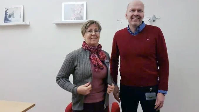 Birgitta Jysky och Leif Pääjärvi ser fram emot rekryteringsmässan.