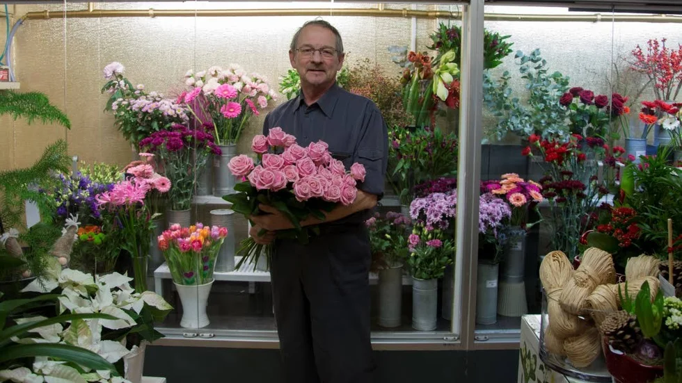 Säljes. Jimmy Kjellgren inne i blomsterbutiken Bellis Blommor som varit i hans familjs ägor i 64 år.