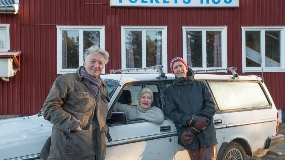 De tre konstnärerna Jaakko Heikkilä, Titta Court och Erling Fredriksson.