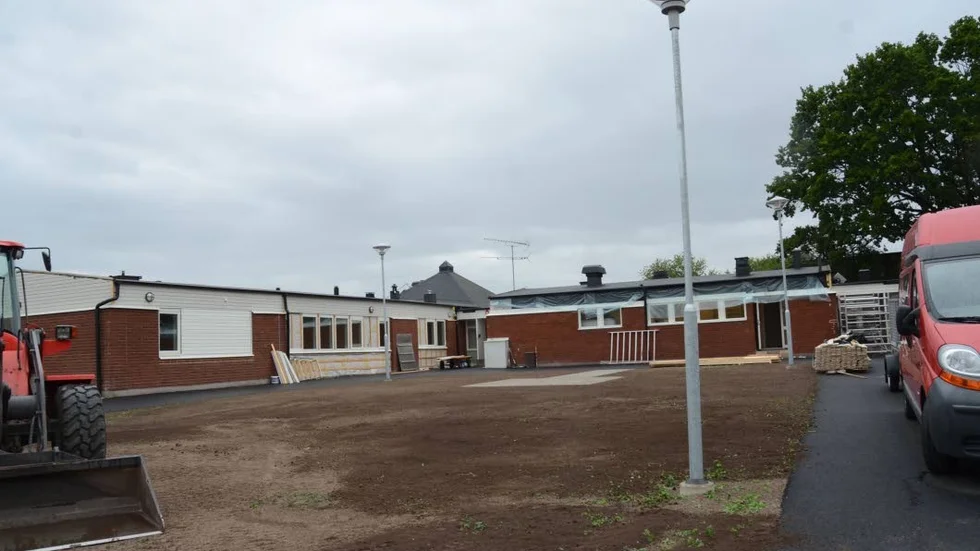 Ombyggd. Den tidigare förskolan Linnean i Gamleby har byggts om till boende för ensamkommande flyktingbarn.