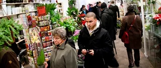 Blomsterbutikerna har fullt upp