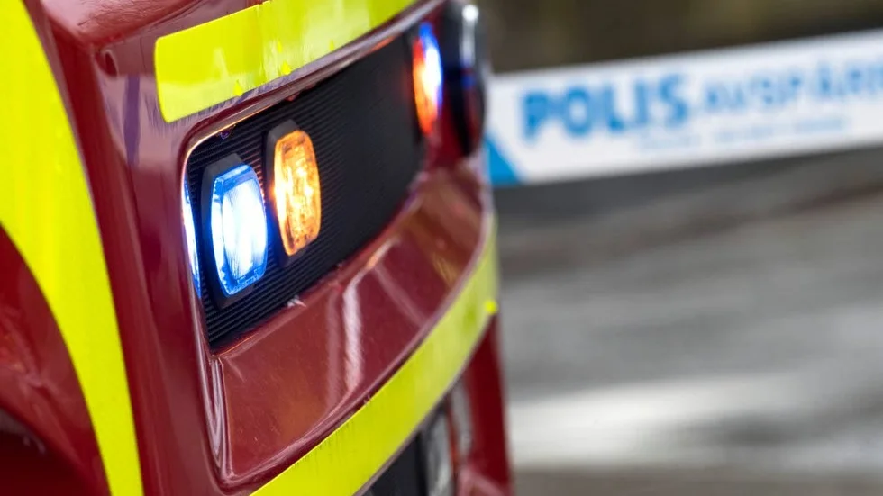 Polis och räddningstjänst ryckte ut.
