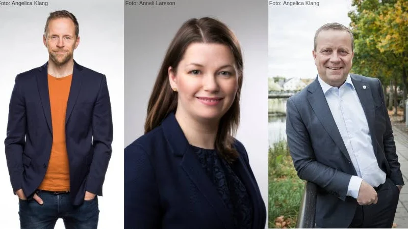 Markus Lagerquist, Marta Obminska och Fredrik Ahlstedt, alla M.
