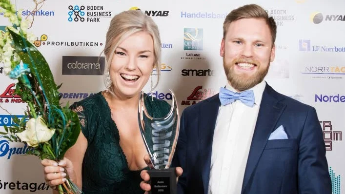 Årets bodensare 2019 blev Sebastian och Emma Gröndal från Gröndals matupplevelser.