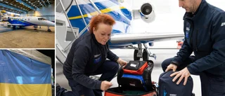 Svenska ambulansflyget flög till Polen – hämtade patienter från Ukraina • Sannolikt att det kommer patienter till regionen