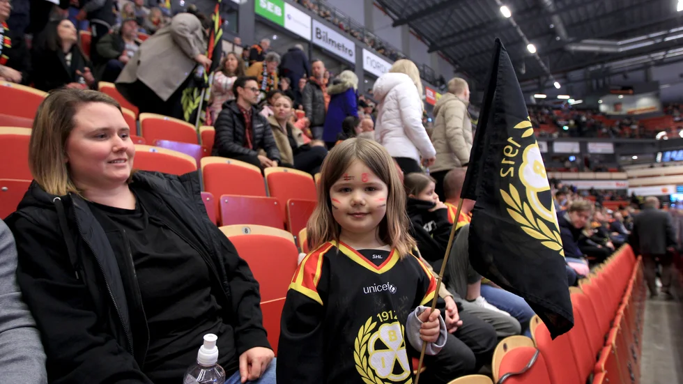 Välfyllda läktare. Det slogs publikrekord för damhockey i den tredje SM-finalen mellan Brynäs och Luleå i Gävle.