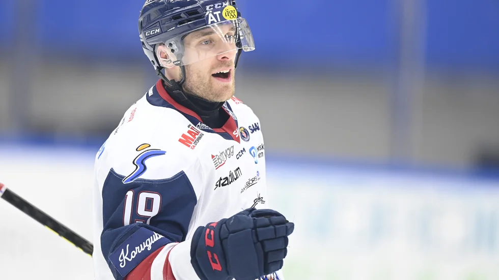 Patrick Russell gjorde ett av Linköpings mål i 4–0-segern mot Leksand. Arkivbild.