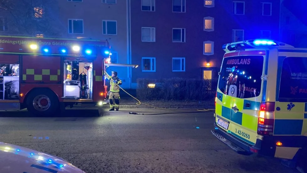 Räddningstjänsten larmades på torsdagskvällen till en brand på Götgatan.
