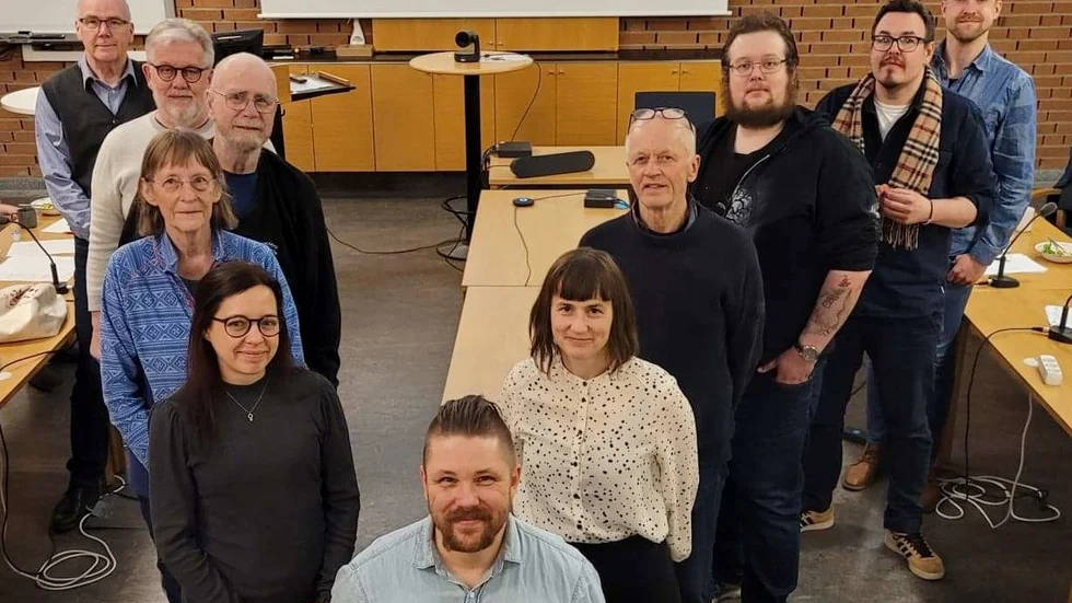Några av Vänsterpartiets kandidater Per Karlsson längst upp till vänster med därpå Roland Stark, Staffan Folke, Mariann Gustafsson, Kristin Ståhl, Daniel Gynnerfelt, Malin Karlsson, Leif Svensson, Linus Lindén, Daniel Ståhl,  och Jan Nilsson.