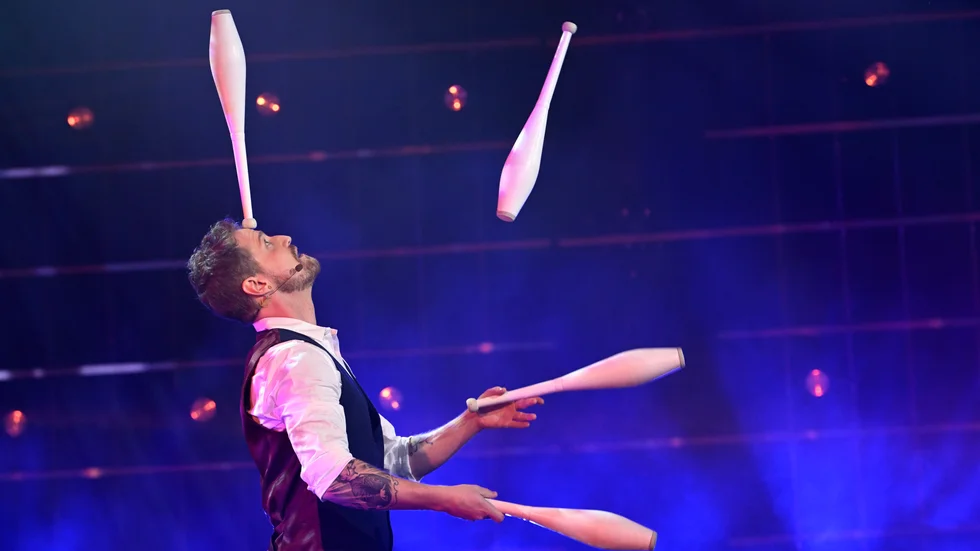Peter Åberg i finalen av Talang 2022.