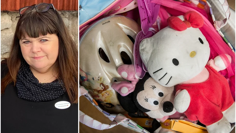 Ann-Charlott Ståhlberg på domkyrkoförsamlingen i Strängnäs menar att hjälporganisationerna behöver pengar och inte saker. 