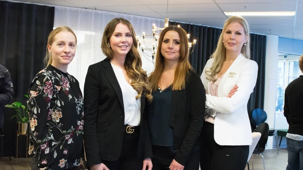 Malin Andersson, Norrbottens Media, tillsammans med Therese Backman, Nina Kaewsit och Marie Östling, Bjurfors.