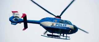 Kroppen bärgad med helikopter
