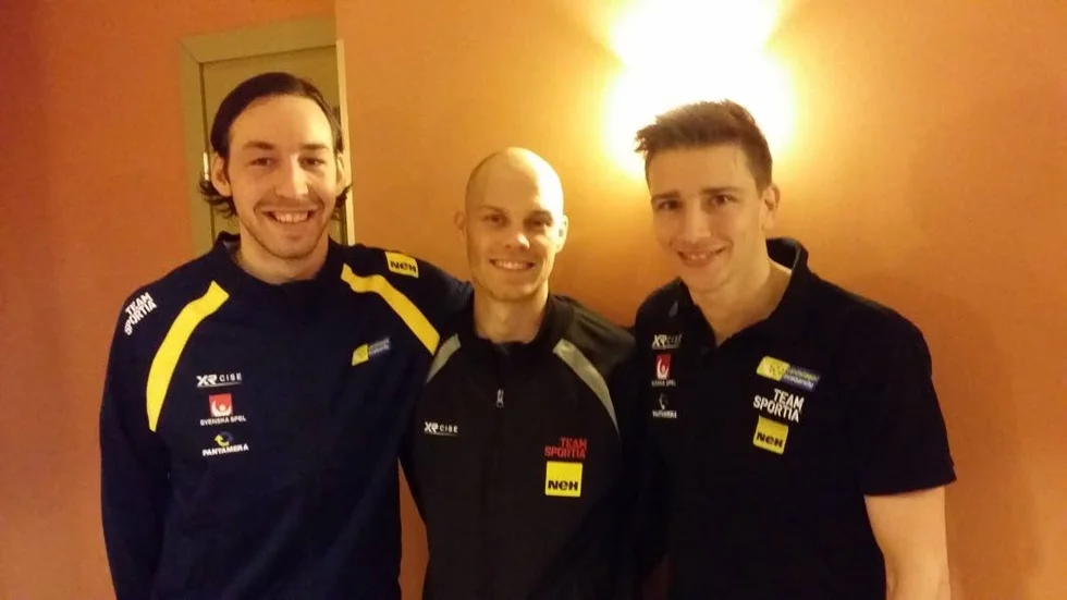 Storvretatrion i blågult: Robin Nilsberth, Henrik Stenberg och Mattias Samuelsson.