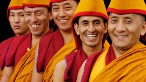 Munkar från det tibetanska Tashi Lhunpo-klostret.
