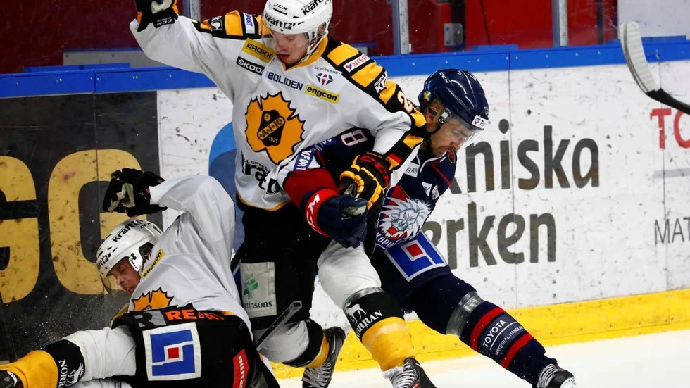 Henrik Marklund gjorde åtta SHL-matcher för Skellefteå säsongen 2013/14.