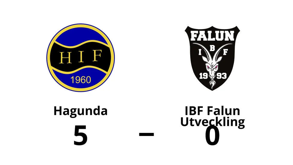 Hagunda vann mot IBF Falun Utveckling