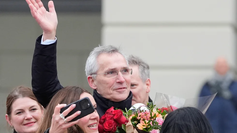 Jens Stoltenberg efter utnämningen till ny finansminister i Norge.